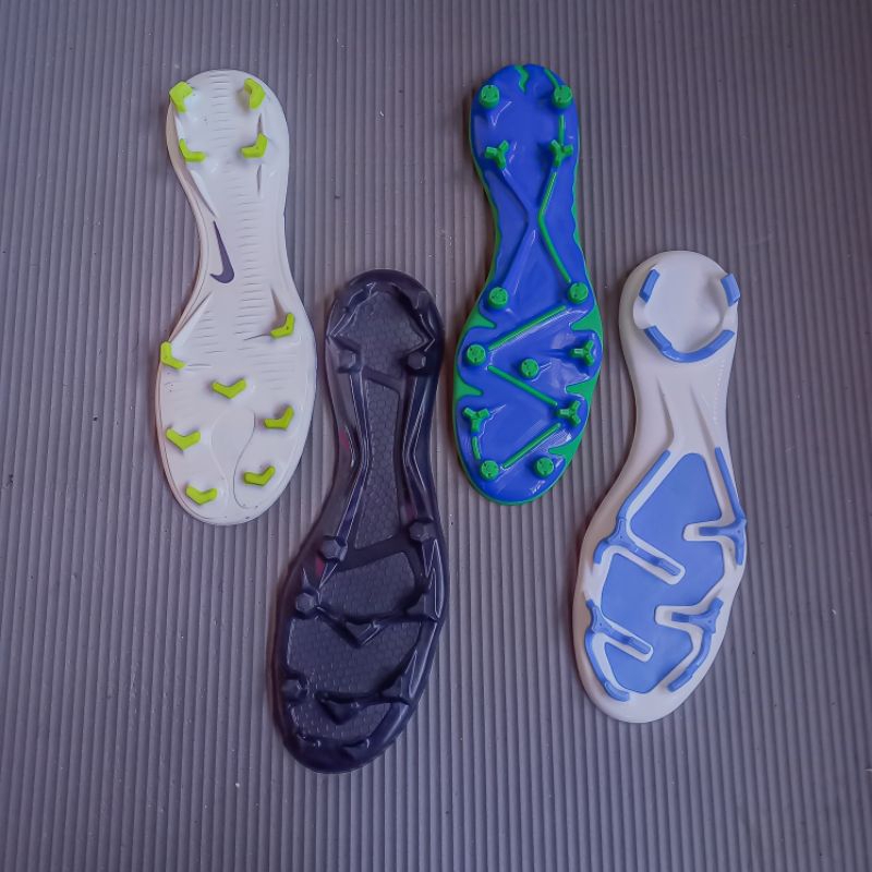 outsole model nike mercurial, phantom, air zoom & ortuseight sol sepatu bola telapak tapak sepatu