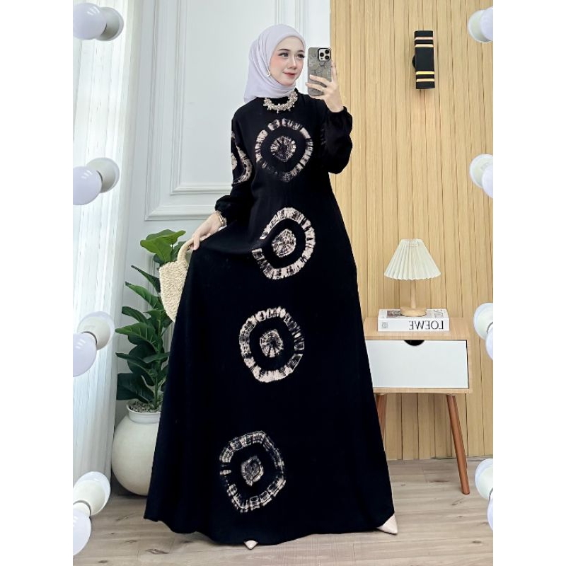 Gamis Rayon Twill Motif TieDye Gamis Rayon Jumbo