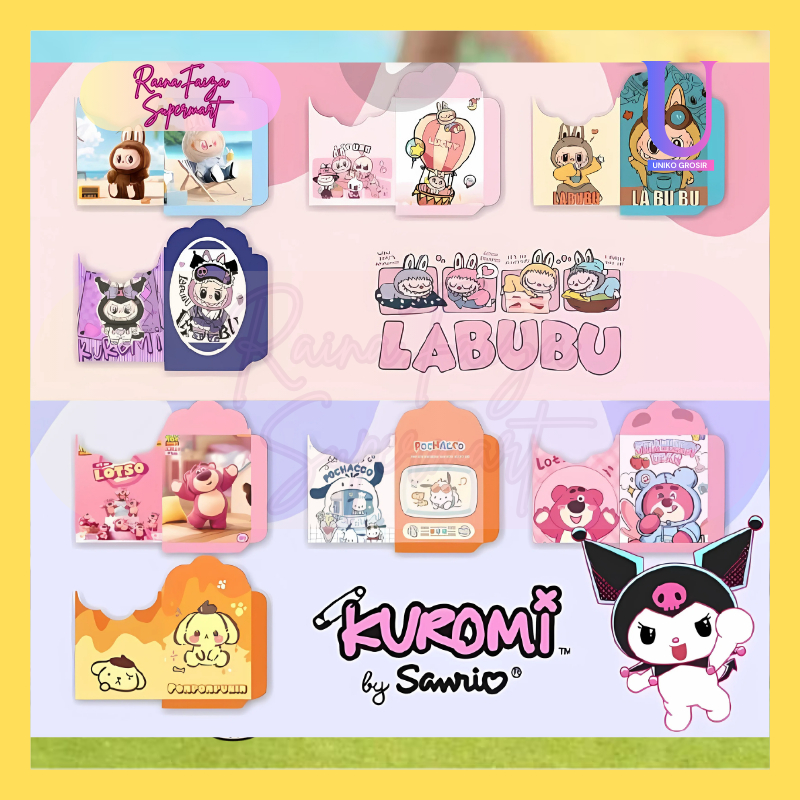 

Amplop Lebaran Haji Idul Adha Kuromi Labubu 10 Pcs [] Desain Lucu untuk THR Anak 2025 sdh dilem