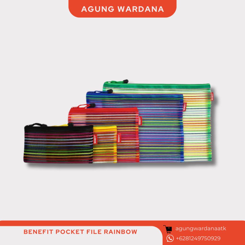 

BENEFIT POCKET FILE RAINBOW PF-8002