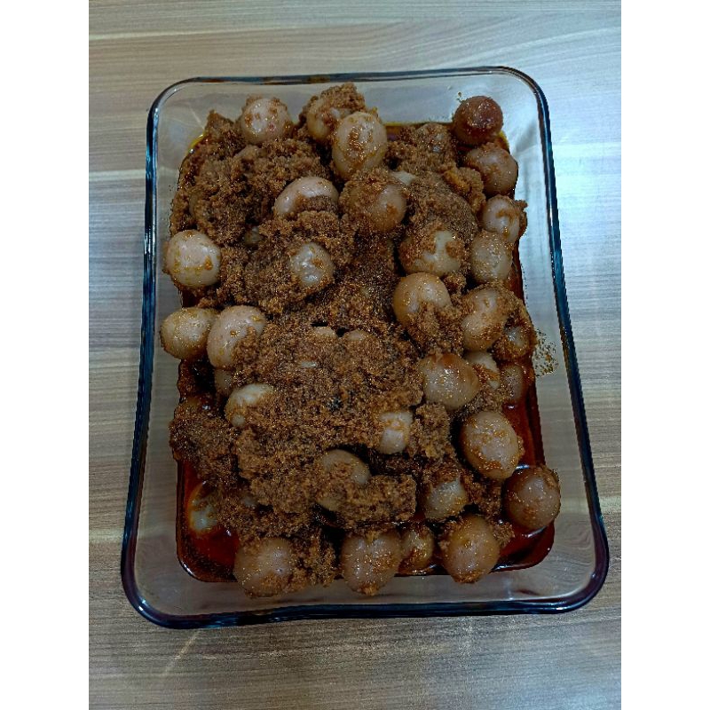 

Rendang telur puyuh 100 butir