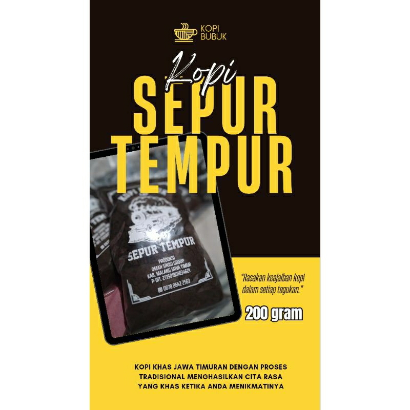 

KOPI BUBUK SEPUR TEMPUR (200gr)