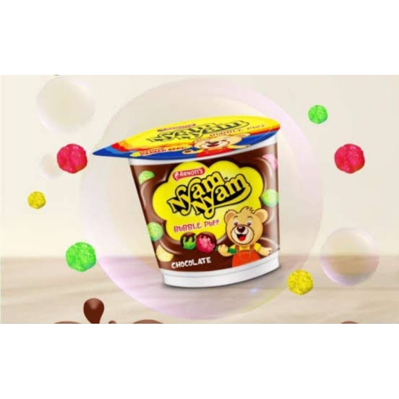 

Nyam nyam stik 25gr / bubble puff 18gr