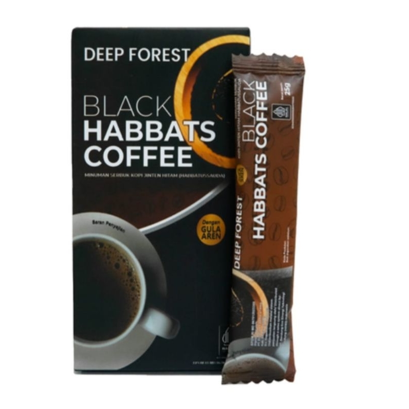 

BLACK HABBATS COFFEE MINUMAN SERBUK KOPI JINTEN HITAM (HABBATUSSAUDA) Isi 10 sachet ORIGINAL 100% BPOM