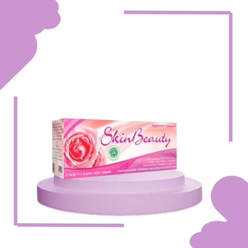 Skin Beauty isi 30 Kaplet/ Suplemen kulit/Vitamin kulit/nutrisi kulit/Suplemen kecantikan