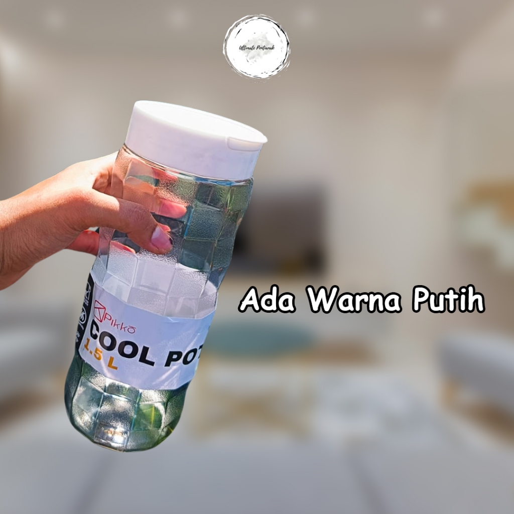 PIKKO Botol Minum Aesthetic 1.5 Liter | Botol Minum Aesthetic | Botol Minum Plastik Ok