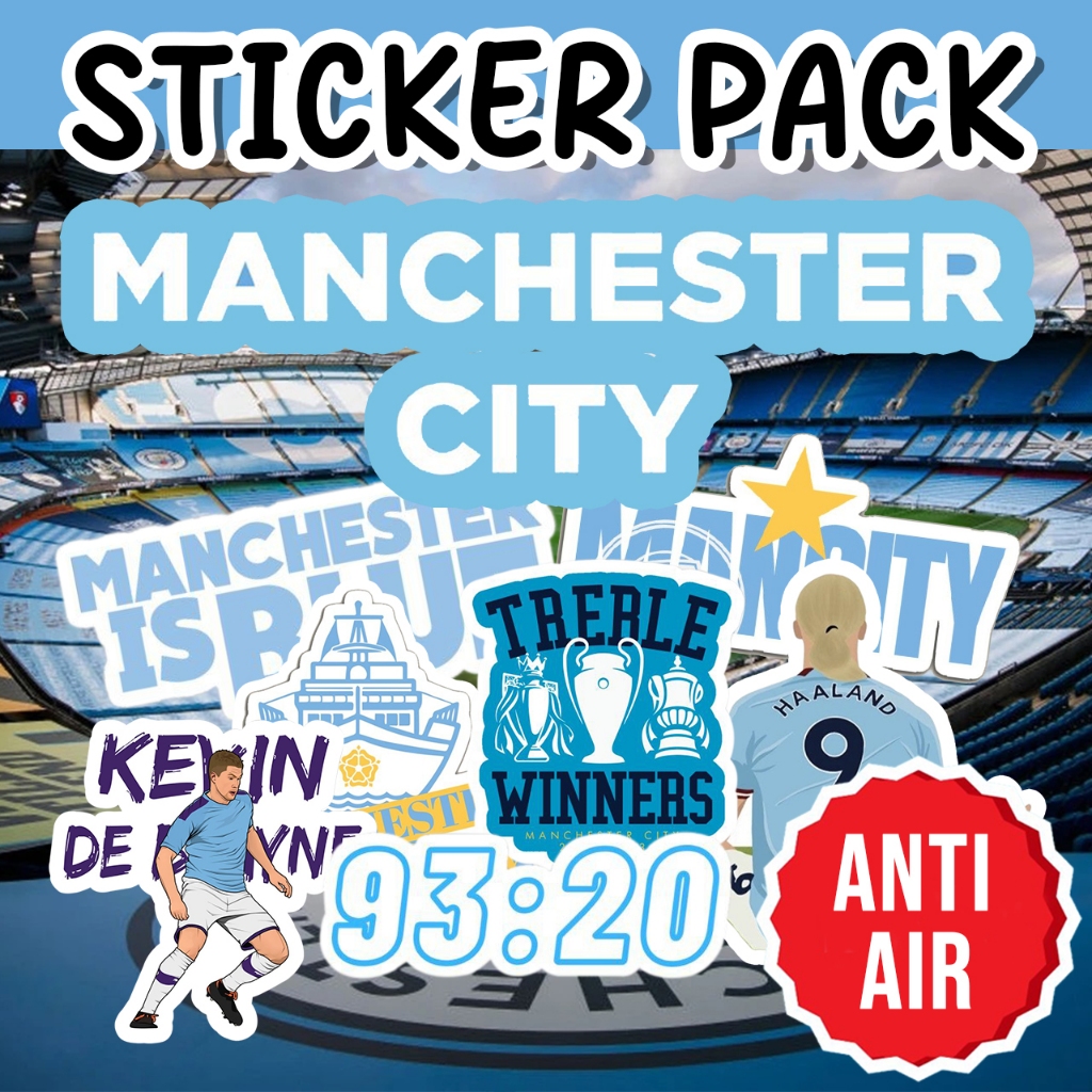 

Stiker Vinyl Waterproof Manchester City Hologram untuk Laptop, Koper, Buku Harian, Note dan Stationery - Sticker Book Paper Klub Bola ANTI AIR ISI 15 PCS DESAIN TERBARU