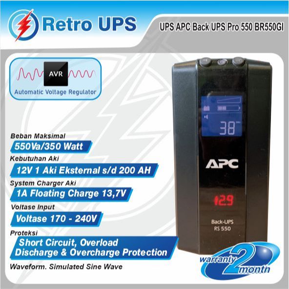 UPS Modif Modifikasi Aki External APC Back UPS Pro 550 BR550GI
