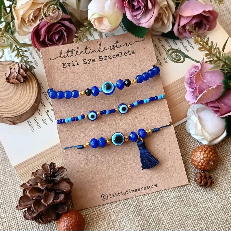 Gelang Turki Mata Biru Evil Eye Nazar Boncugu Bracelet