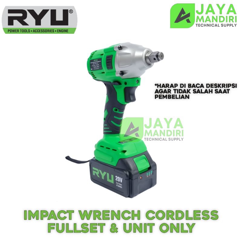 Impact wrench cordless RYU RCW20/bor impact ryu 20V