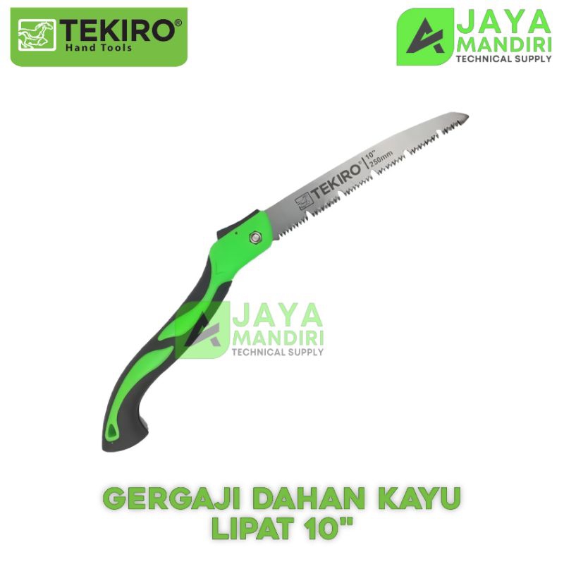 Gergaji Dahan Kayu Lipat 10" TEKIRO Gergaji Dahan Lipat 10 Inch