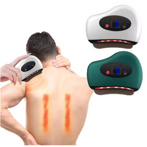 SOF Alat Kerik Listrik Batu Guasha / Alat Pijat Relaksasi, Kompres Panas, Getaran yang dapat Mengenc