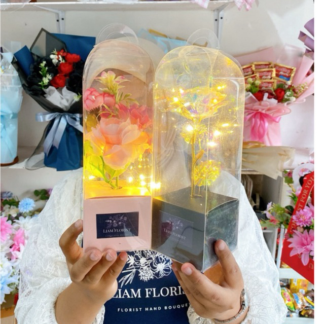 FLOWER BOX/SINGLE ROSE/BUKET MAWAR BOX MIKA/BUKET BUNGA ARTIFICIAL/BUKET WISUDA ANNIVERSARY