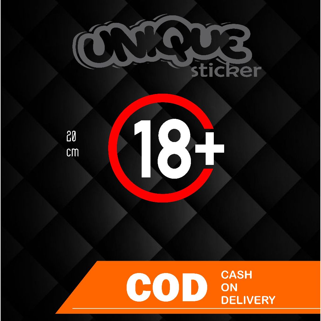 

stiker 18+ sticker cutting menyala ~ sticker mobil, motor, laptop, helm