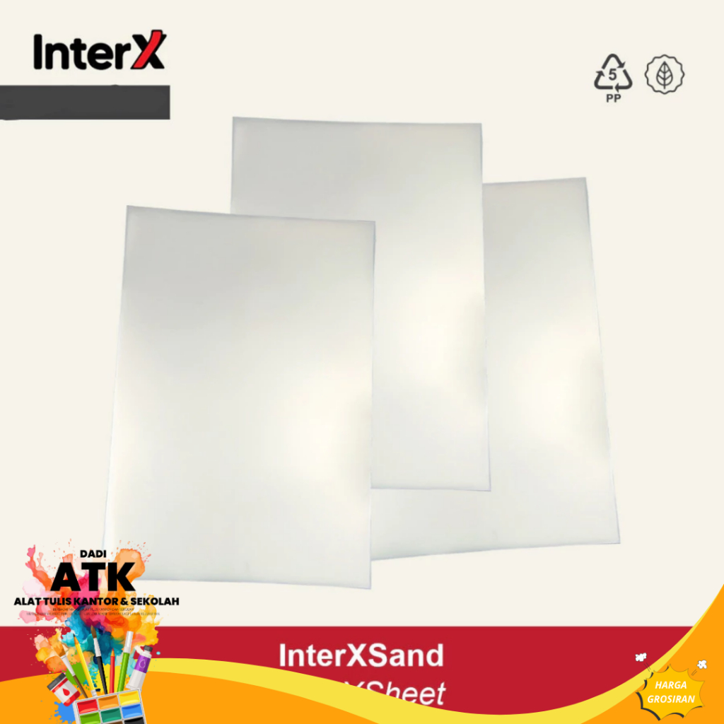 

Inter-X Plastik Jilid Mika PP Embos Folio (Pack isi 100 lembar)