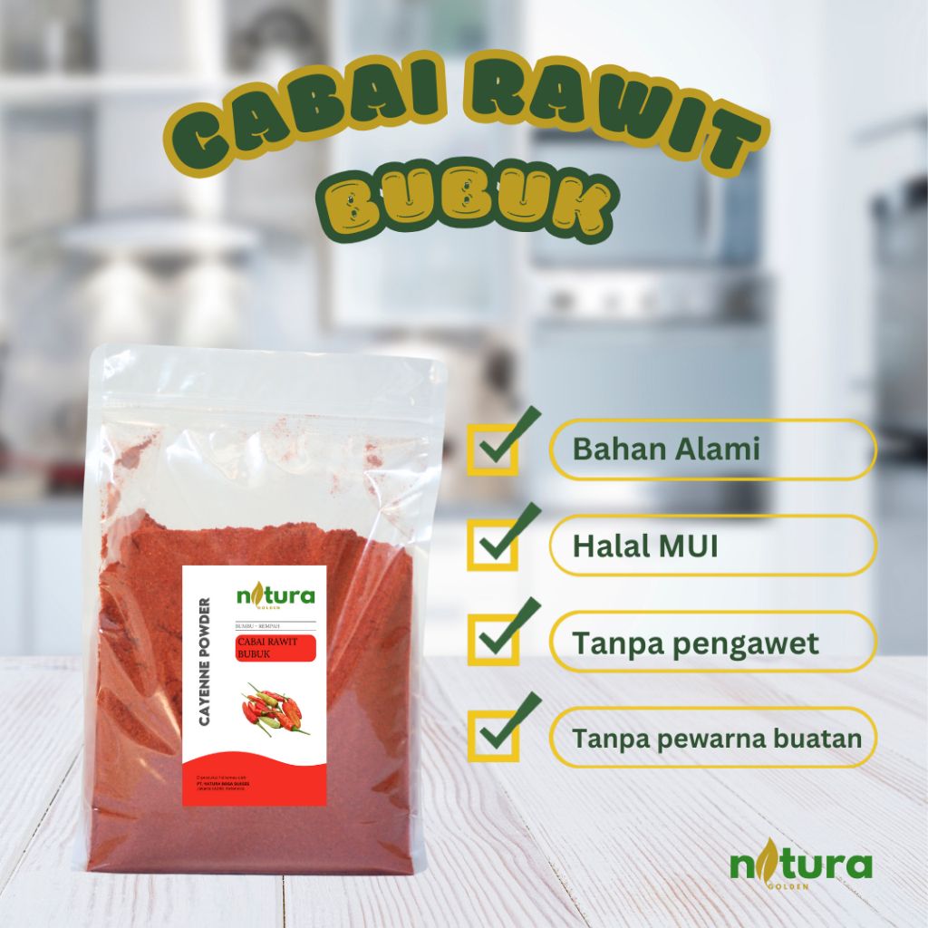 

Natura Golden Cabai Rawit Bubuk