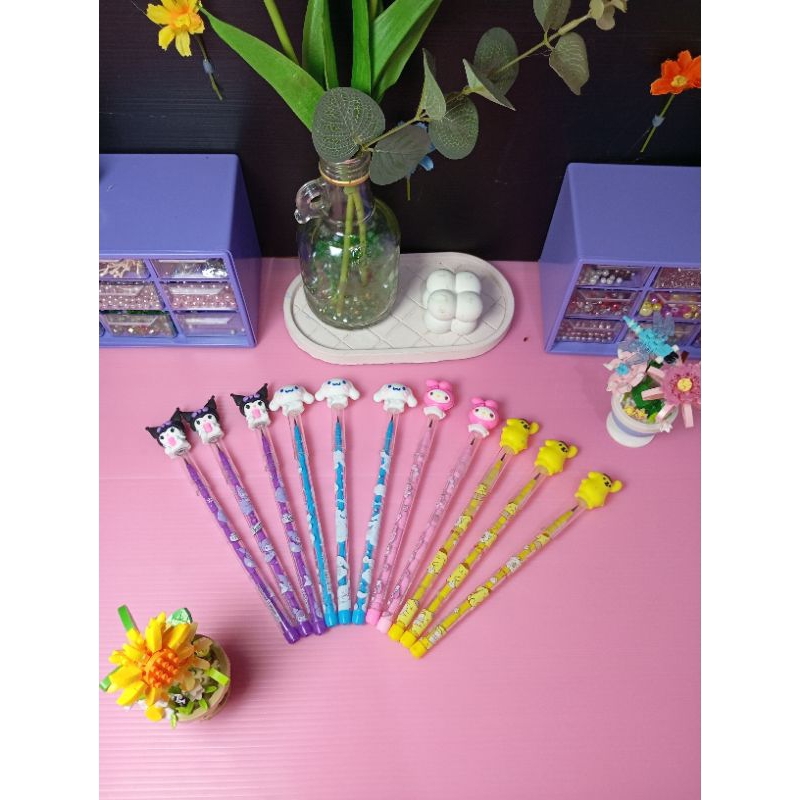 

(bukan grosir) [Aesthetic by fss.id] pensil susun sanrio isi ulang/pensil peluru bisa di isi ulang