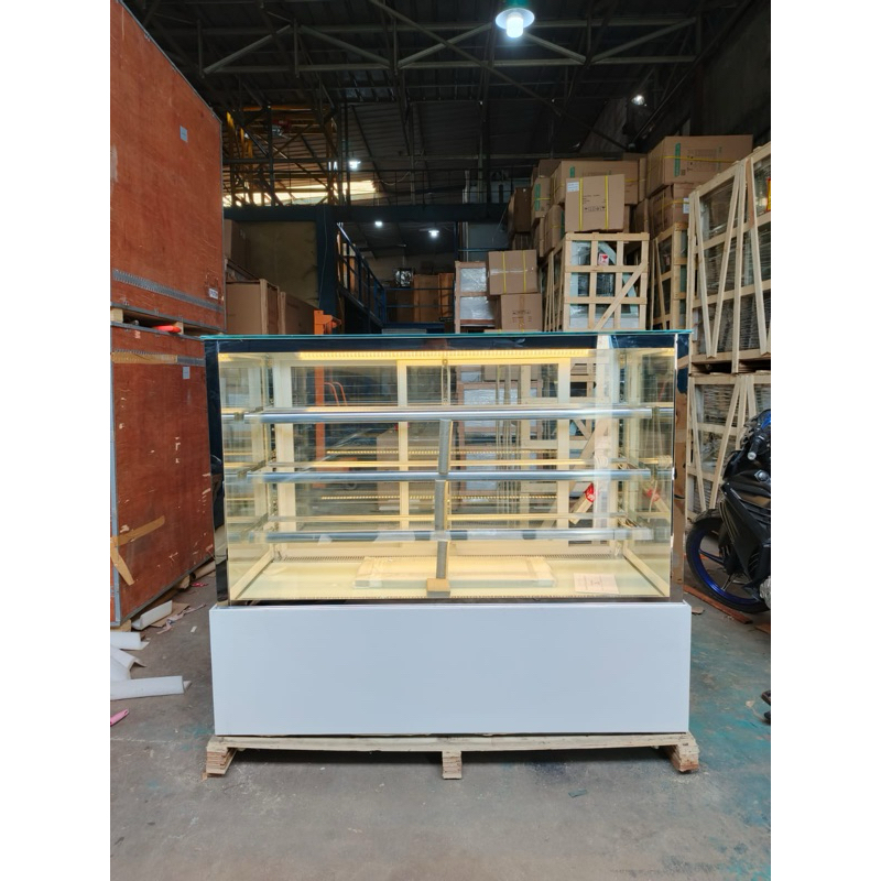 chiller cake showcase 3 rak ukuran 150 cm