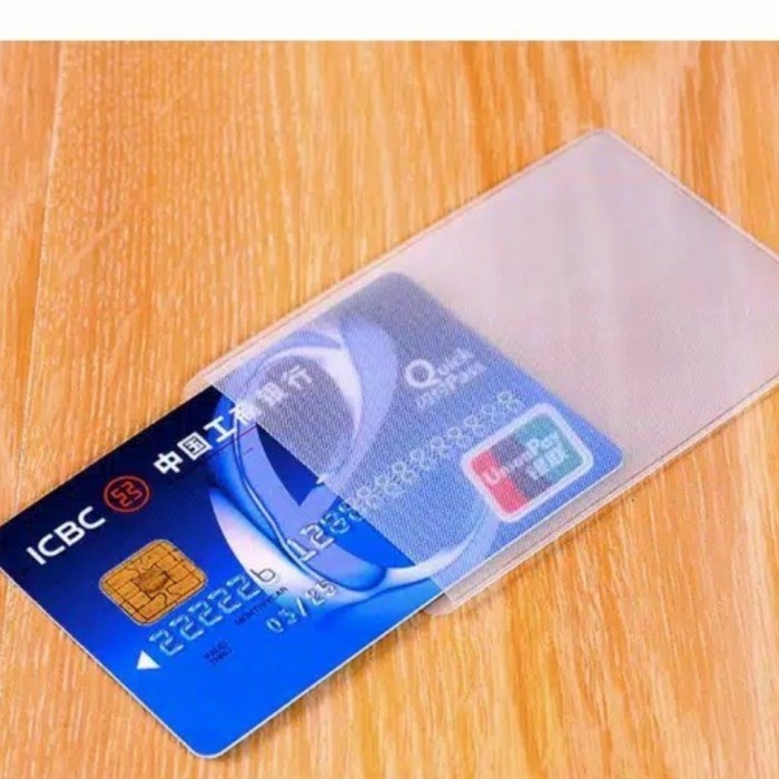 

Plastik Pelindung Kartu SIM KTP Plastik Cover Kartu Transparant Bening Credit Card | AP