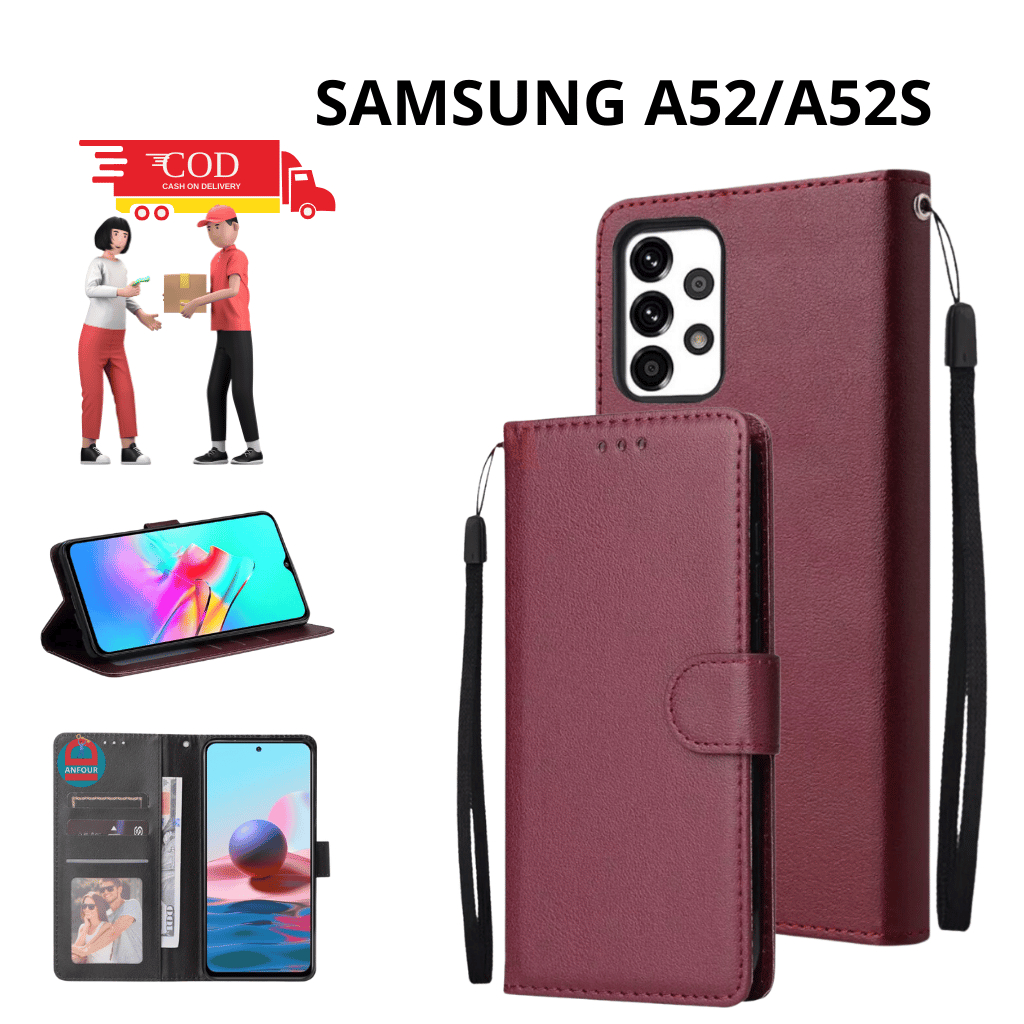 CASE HP SAMSUNG A52/SAMSUNG A52S CASING DOMPET FLIP CASE WALLET FLIP LEATHER CASE PREMIUM CASING HP