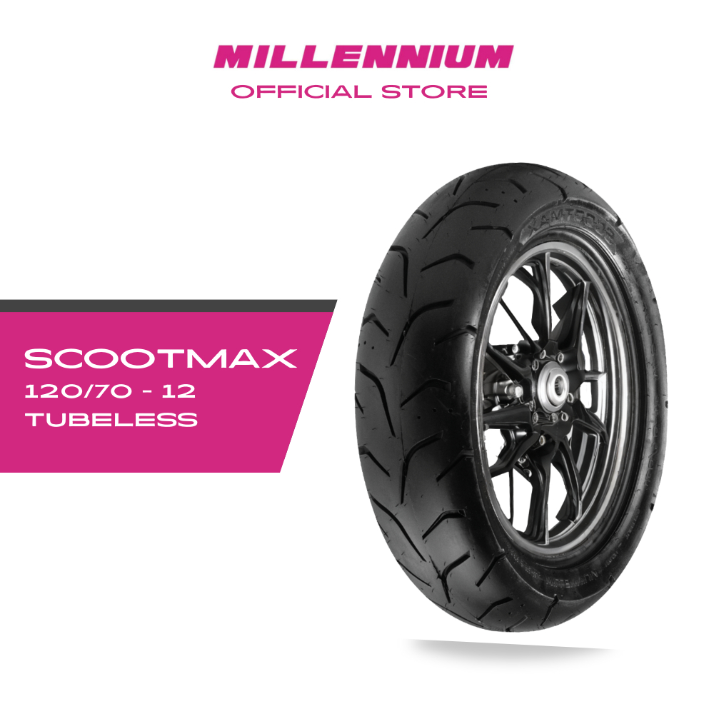 Millennium Tire Ban Motor Scootmax 120-70 R12 - Tubeless