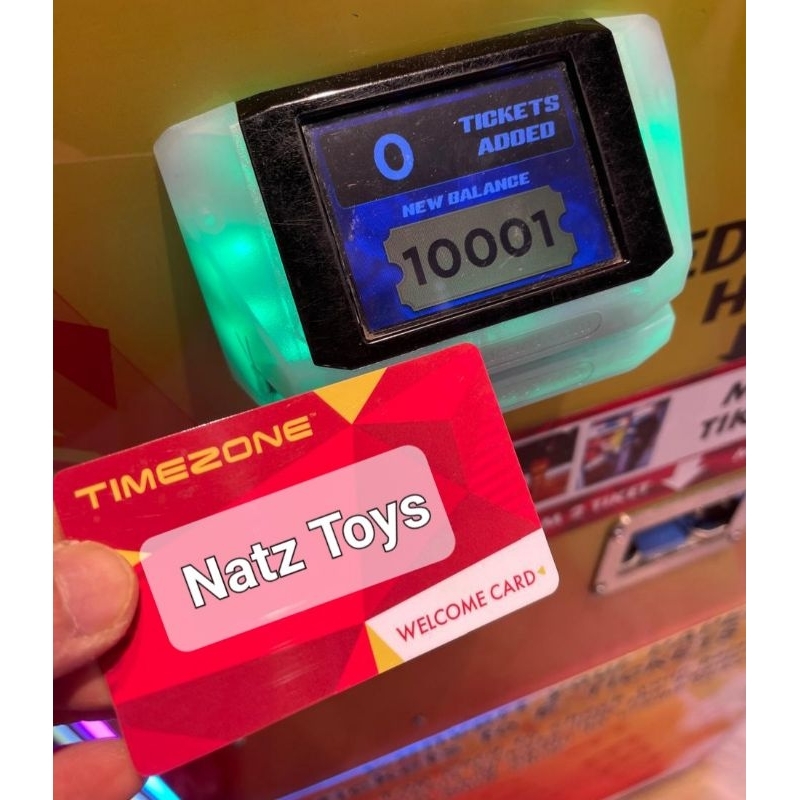 10000 E-Ticket Timezone Ready Stock + PowerCard Merah (Tipe Tap) Bisa Di Registrasi Ke Fun App Timez