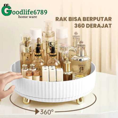 WADAH PENYIMPANAN PUTAR TY-31001/TY-31002 RAK KOSMETIK/BUAH/BUMBU DESKTOP ORGANIZER