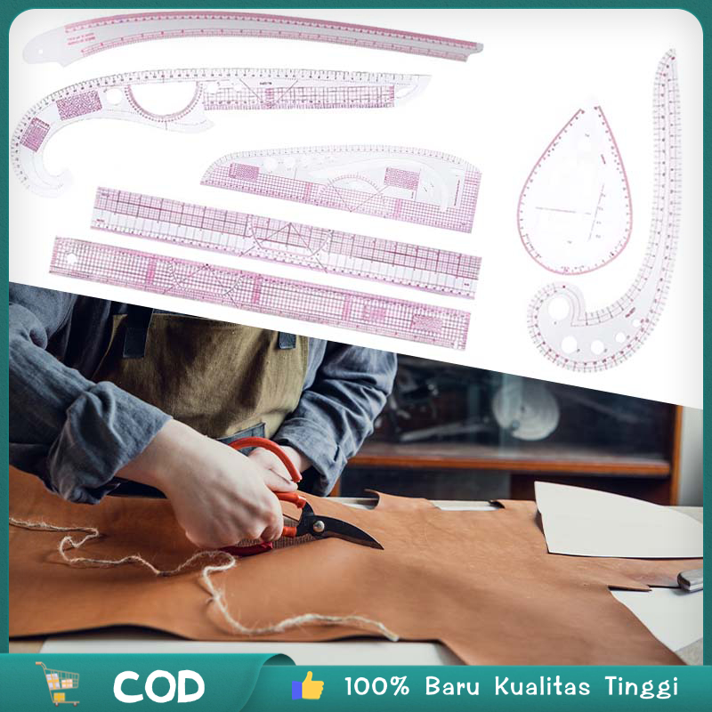 Penggaris Jahit 1 Set Penggaris Quilting 7pcs Penggaris Jahit Pola Penggaris Jahit Penggaris Jahit P