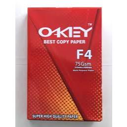 

f4 setengah rim ( 250 lembar) merek okey 75 gram