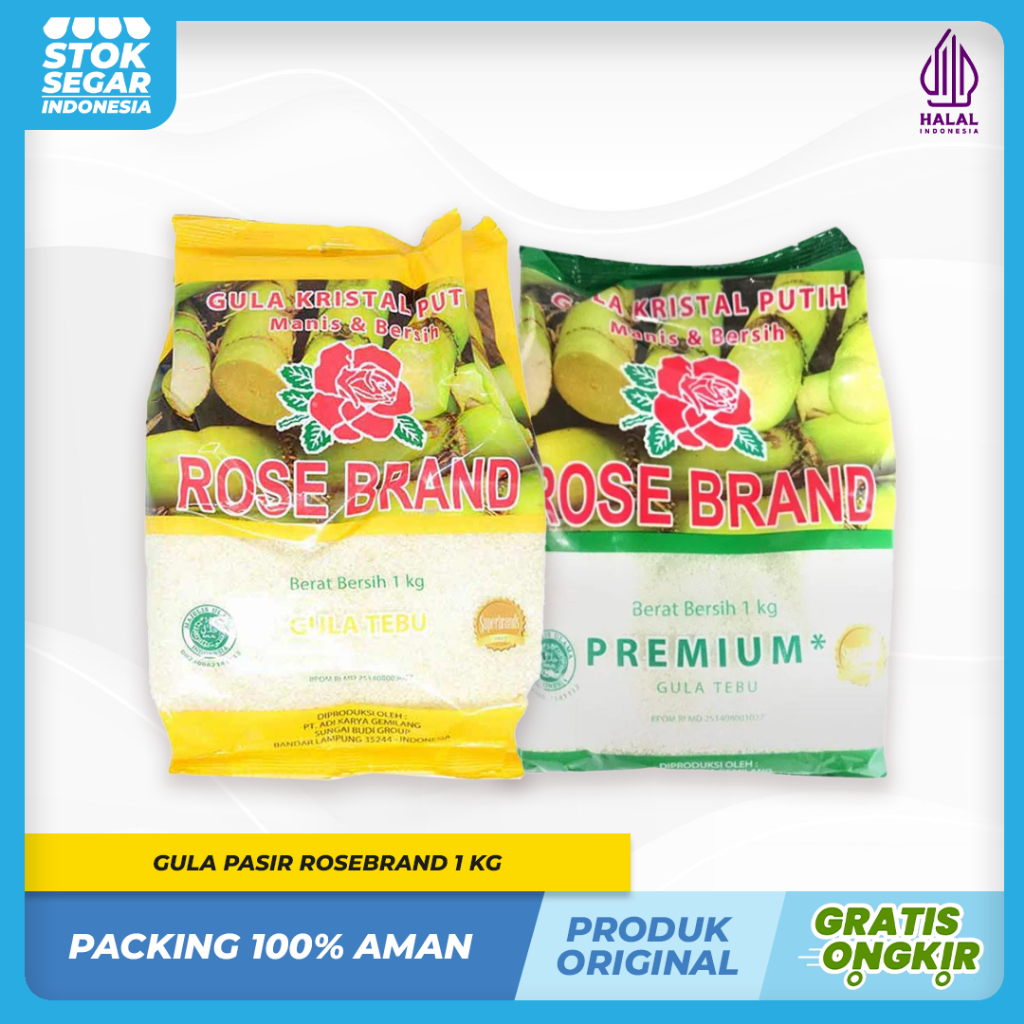 

Gula Pasir Premium Rose Brand 1 Kg