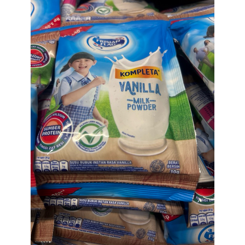 

Frisian Flag Susu Bubuk Instant Kompleta isi 10/renceng