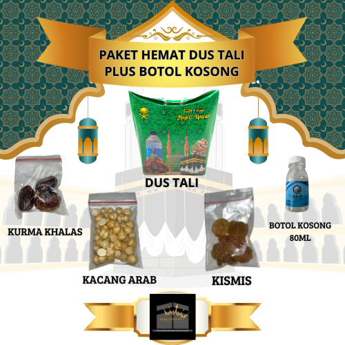 

Paket Hemat Dus Tali plus Botol Kosong 80ml Oleh-Oleh Haji dan Umroh