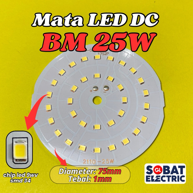 Mata LED DC 25w (BM) - PCB Mata Lampu LED 25 Watt