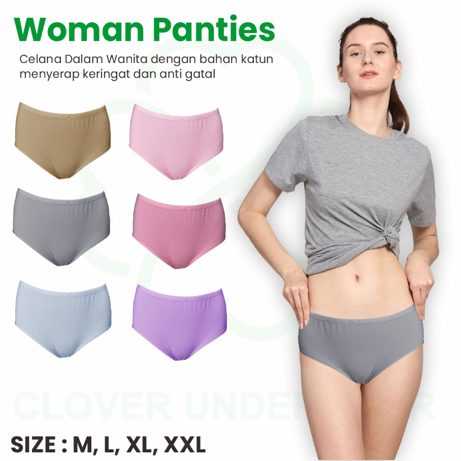 Celana Dalam Wanita CD Katun CD Model TInggi CD Highwaist Panties (M L XL XXL)