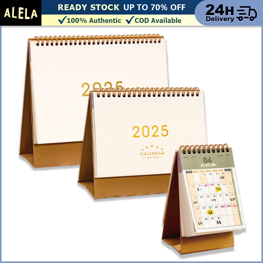 

Kalender Meja 2025 Aesthetic Kalender Kertas Spiral Duduk Table Calendar Mini Kecil Besar