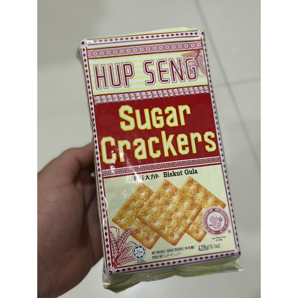 

HUP SENG SUGAR CRACKERS 428gr Roti Biskuit HUP SENG Taburan Gula