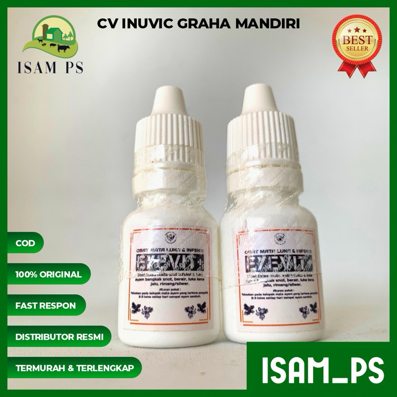 EYE VIT+ Obat mata ayam kena jalu,begkak, berbusa terkena Jalu