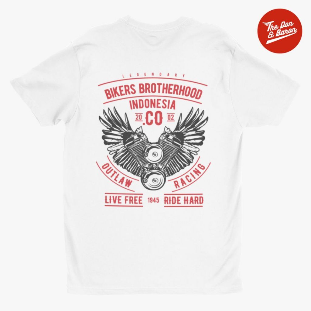Kaos Vintage Indonesia Motor Biker Brotherhood Vol.11