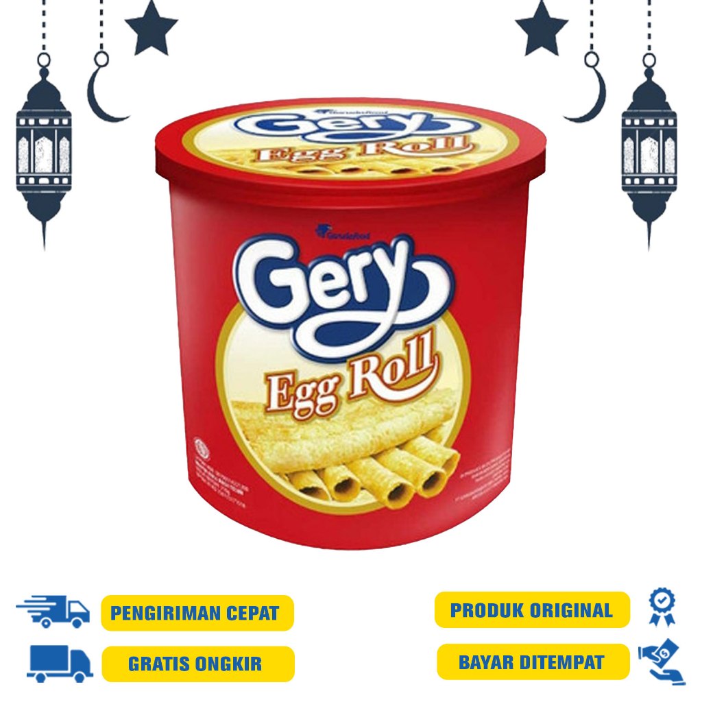 

Gery Egg Roll 210gr Toples | Wafer Roll