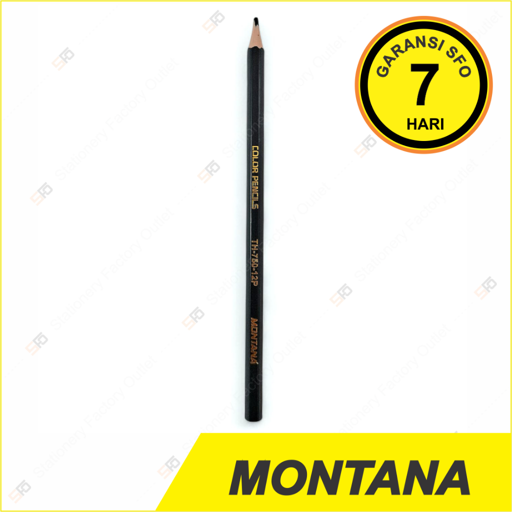 

Pensil Warna Montana Satuan - Black Hitam