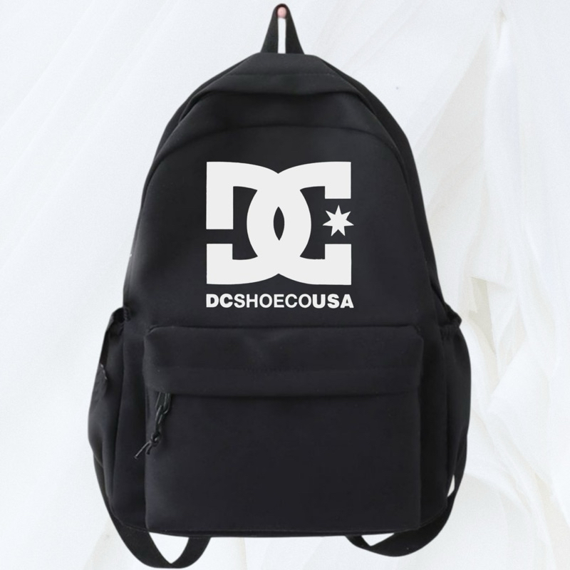 Tas Ransel Backpack Hitam DC Distro Kanvas Cordura D300 100% Premium / Tas Punggung Sekolah Keren Sa