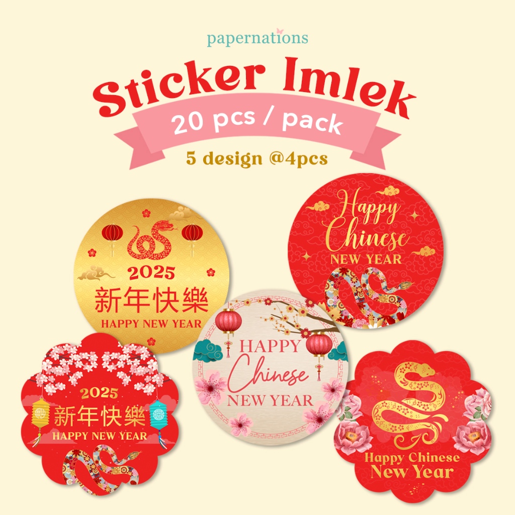 

Stiker Imlek / Label Stiker Imlek / Stiker Imlek Tahun Ular