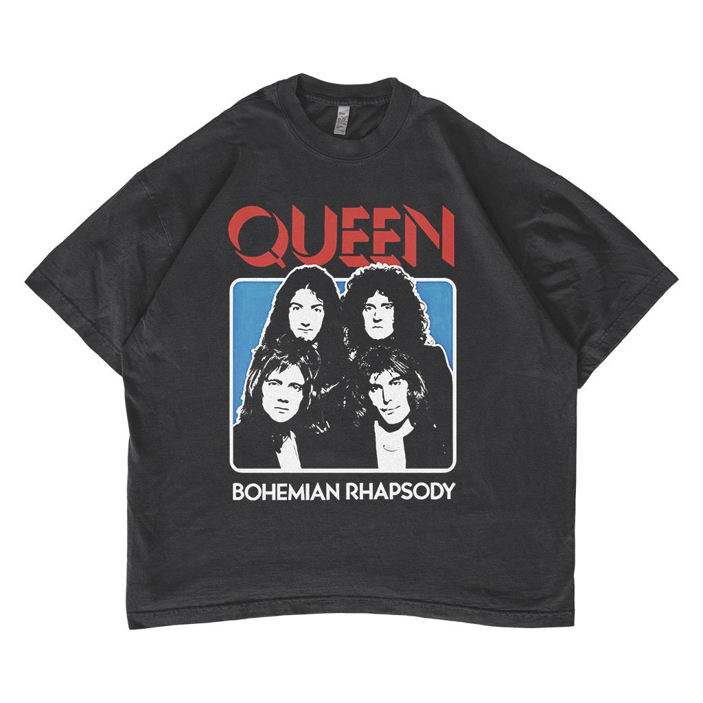 Kaos Band Queen Bohemian Rhapsody Oversized T-shirt Vintage