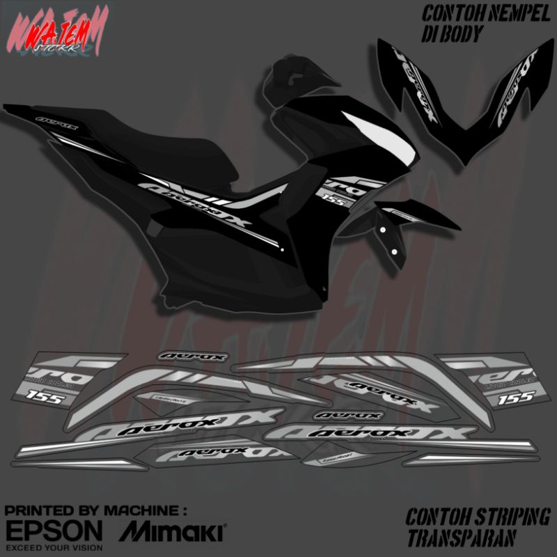 STRIPING TRANSPARAN AEROX NEW NVX NEW AEROX V2