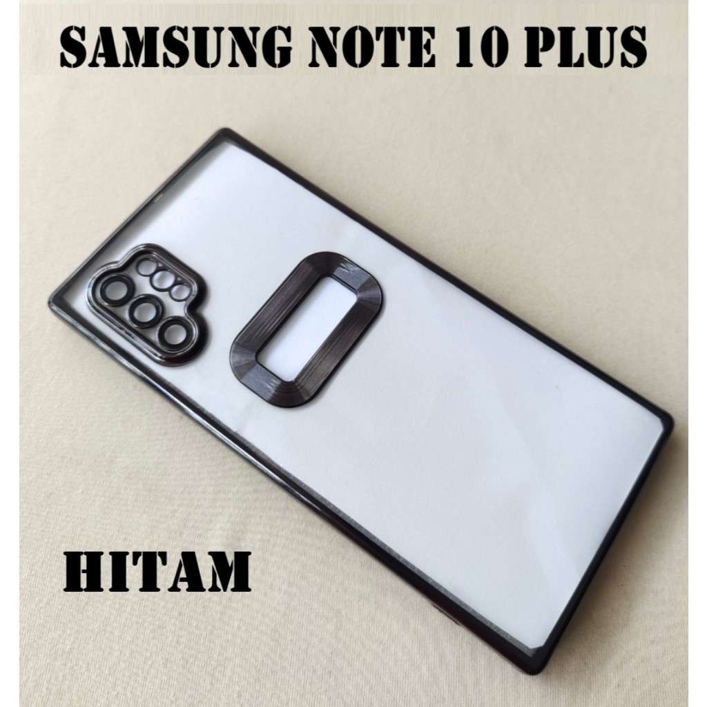 soft case chrome untuk SAMSUNG NOTE 10 PLUS ada pelindung lensa belakang