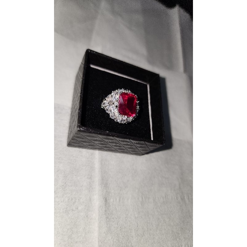 red ruby emerald cut