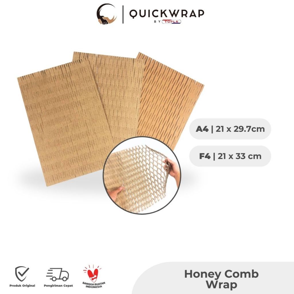 

HoneyComb kraft aper rrap folio kemasan Eco-Friendly pembungkus dan kemasan