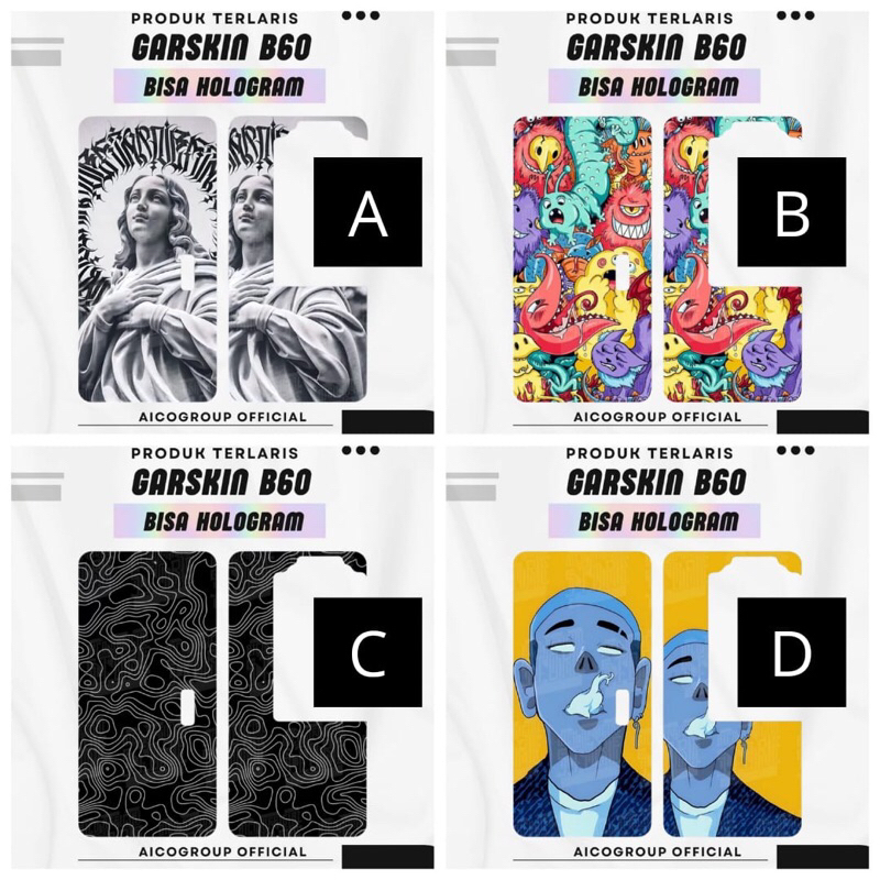 

Stiker Garskin B60 Original Bisa Custom new