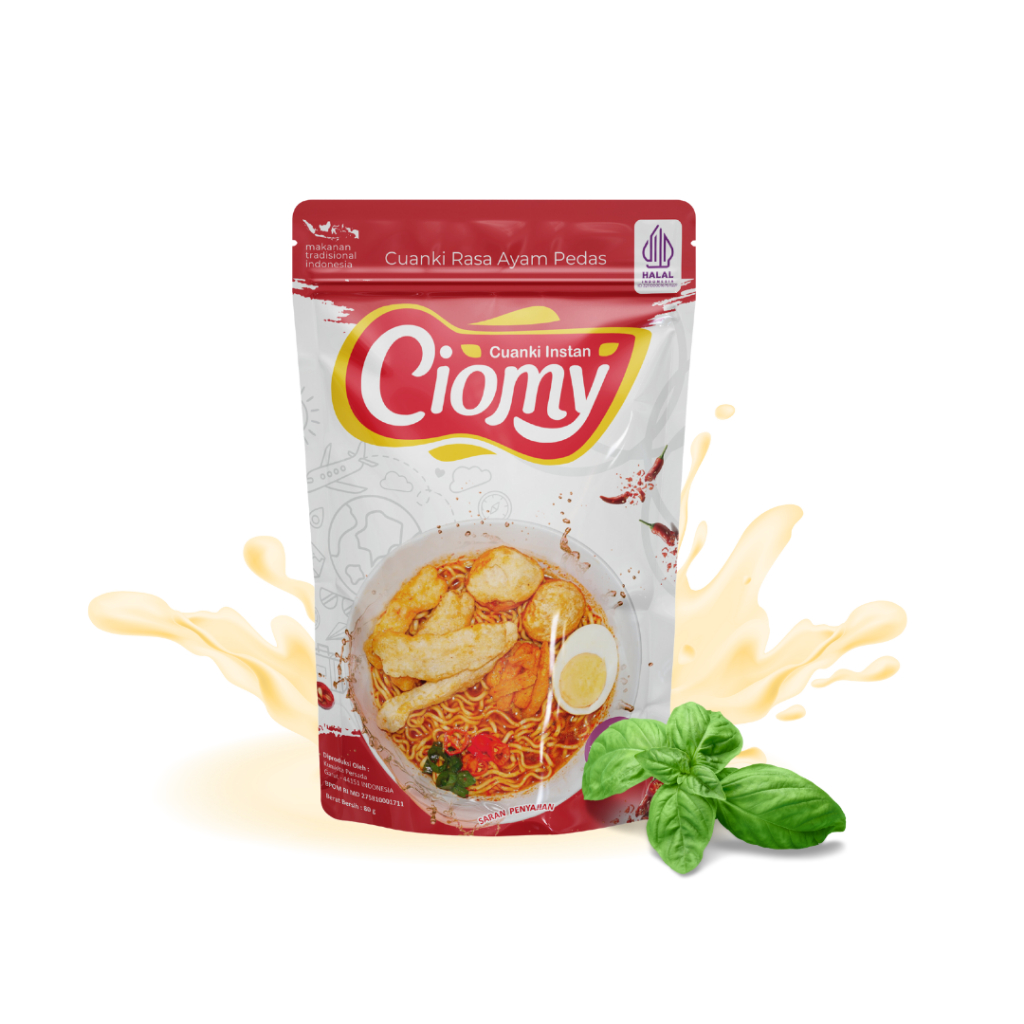 

CIOMY - Cuanki Pouch Ayam Pedas Original 80g Halal Praktis/ Ciomy Cuanki Pouch Spicy