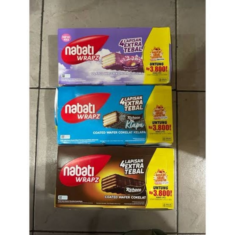 

WAFER NABATI WRAPZ BOX, ISI 14 SACHET